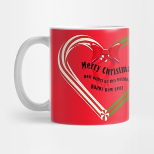 Merry Christmas Candy Cane T-Shirt Mug